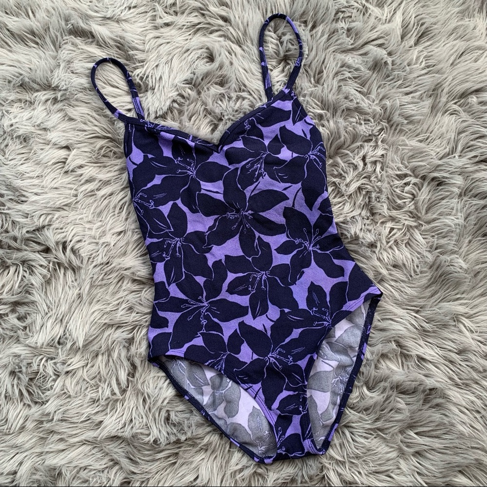 Vintage Floral Liz Claiborne Swimsuit - Picture 1 of 7
